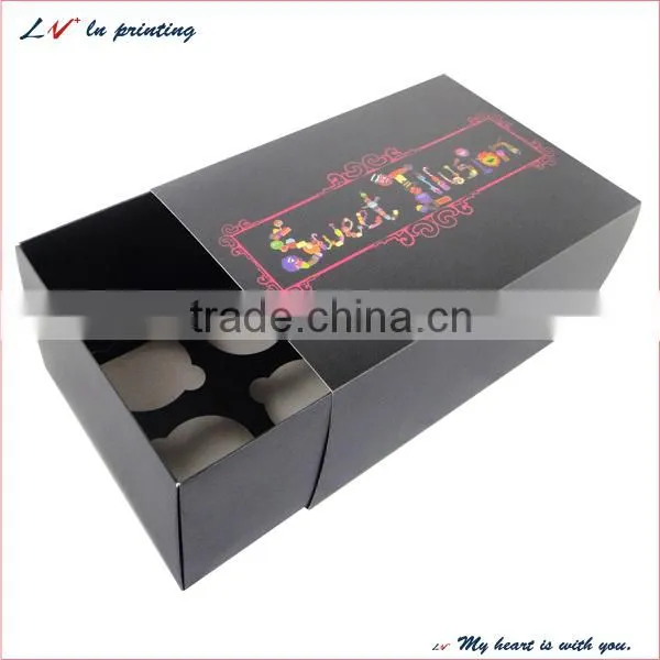 custom design beautiful cupcake boxes, 24 hole cupcake boxes