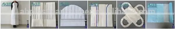 pleated nonwoven disposable hair nets