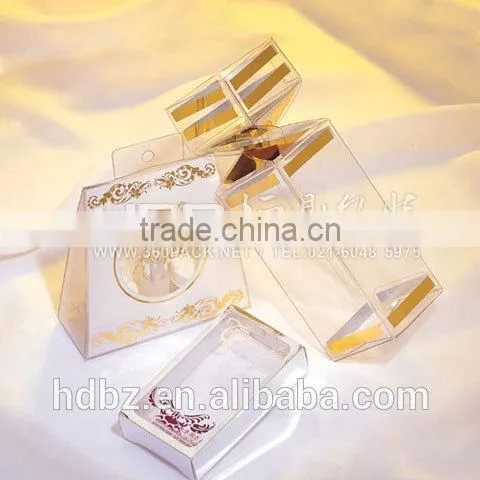 2014 folding luxury transparent pvc gift box