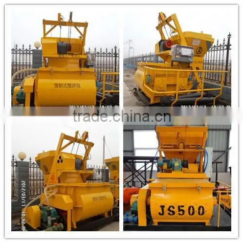 JS750 twin shaft concrete mixer machine