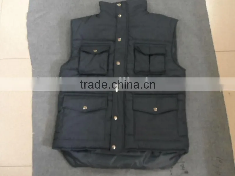Promotion polyester cheap padding vest