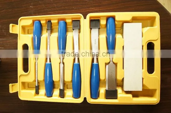6PCS PLASTIC BOX WOOD CHISEL SET