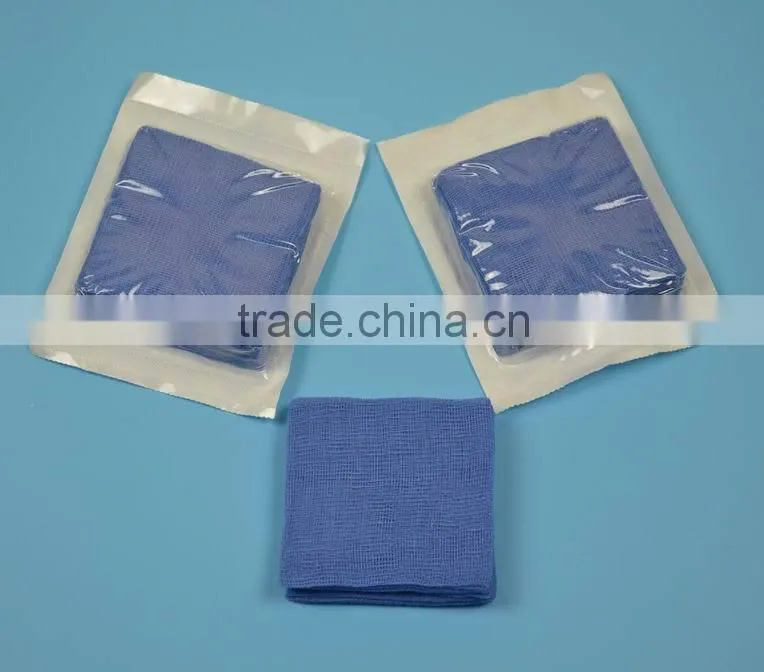 medical surgical absorbent gazue swab with 7.5*7.5