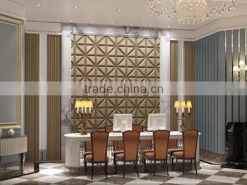 2015 china home decor wholesale faux leather polyurethane price 3d ceiling panel