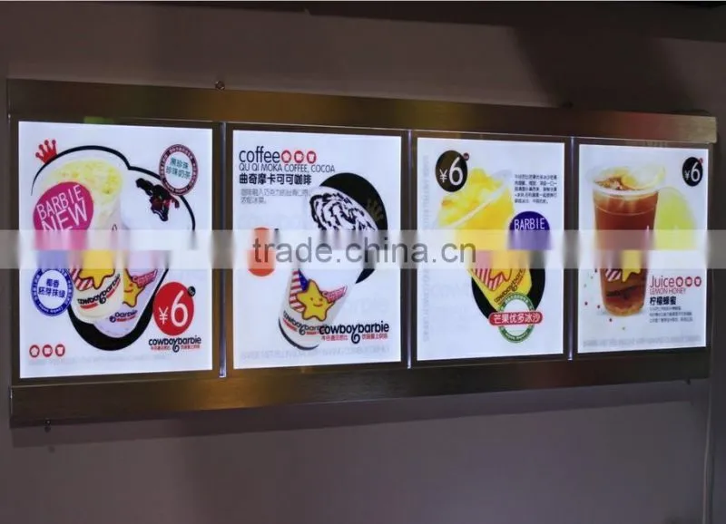 2015 New Shenzhen Fast Food Led Menu Sign