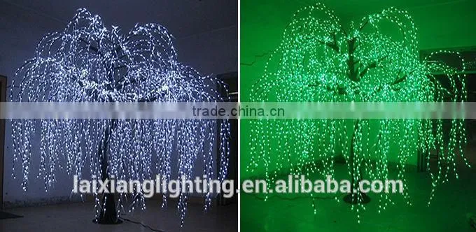 3.5m tall led willow tree light for wedding decoration tree