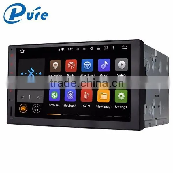 Universal 7 inch capacitive touch sreen 2 din car dvd player with gps bluetooth