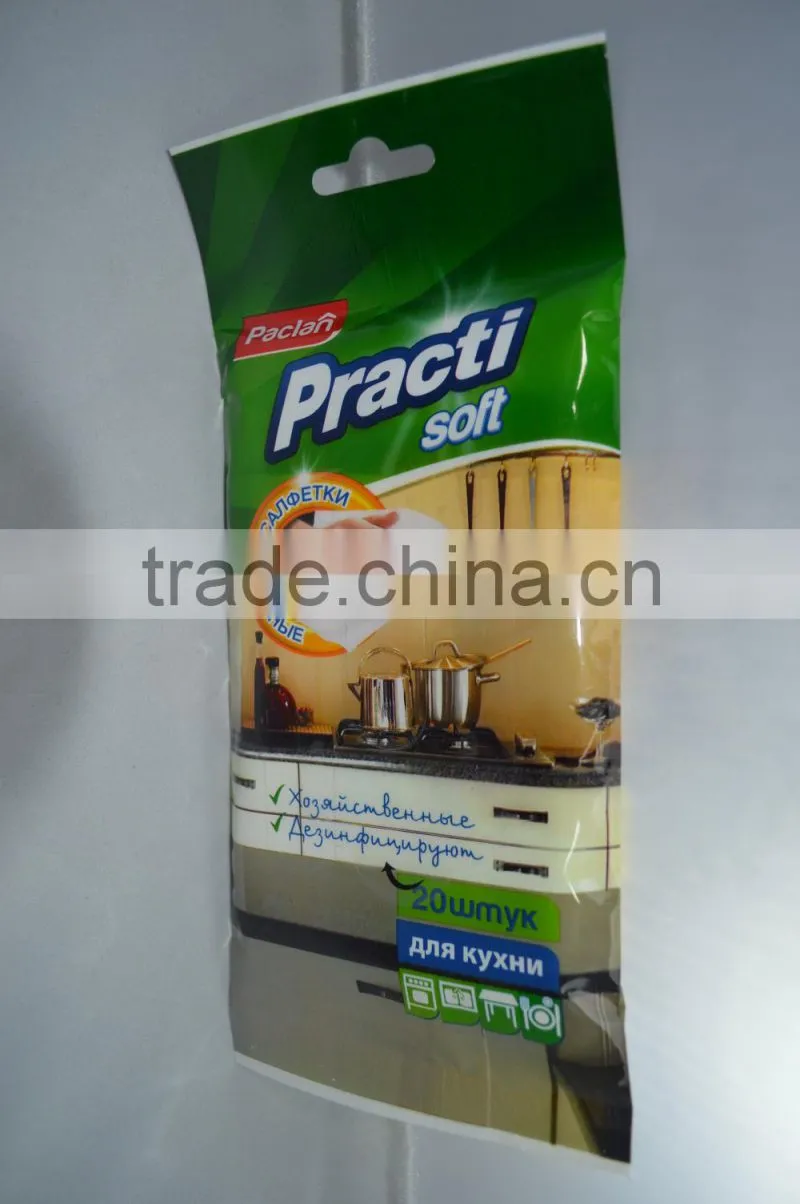 Household cleaning not sticky soft wet wipes