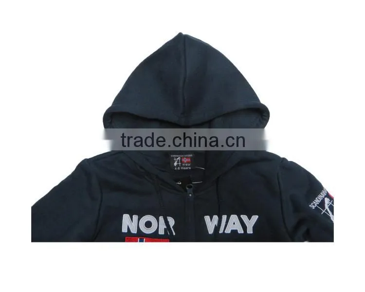 Top Quality Kid's Hooded Zip up Fleece Jacket