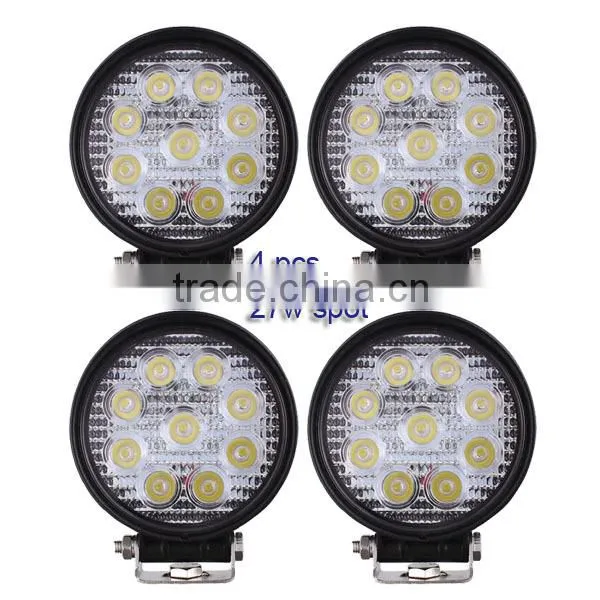 27w led work light for suv off-road truck car accessories