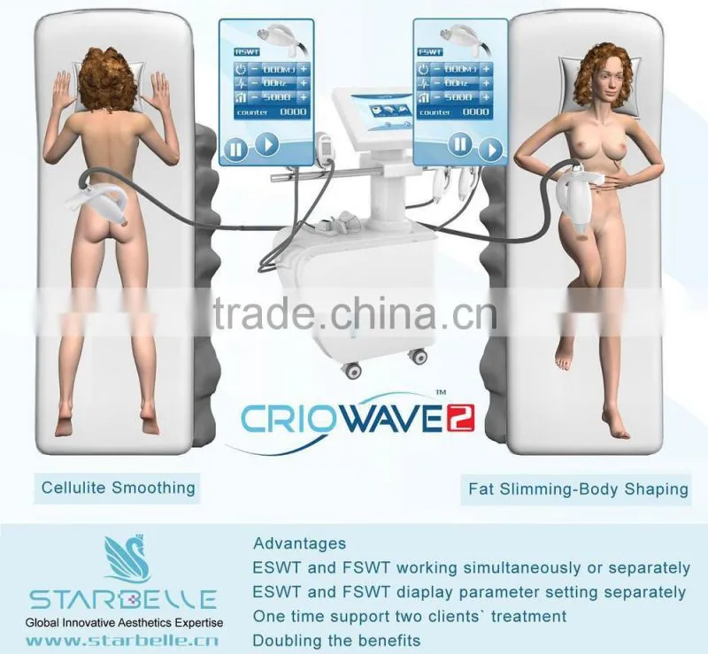 New Technology Acoustic Wave Therapy Cooling Fat Loss Machine