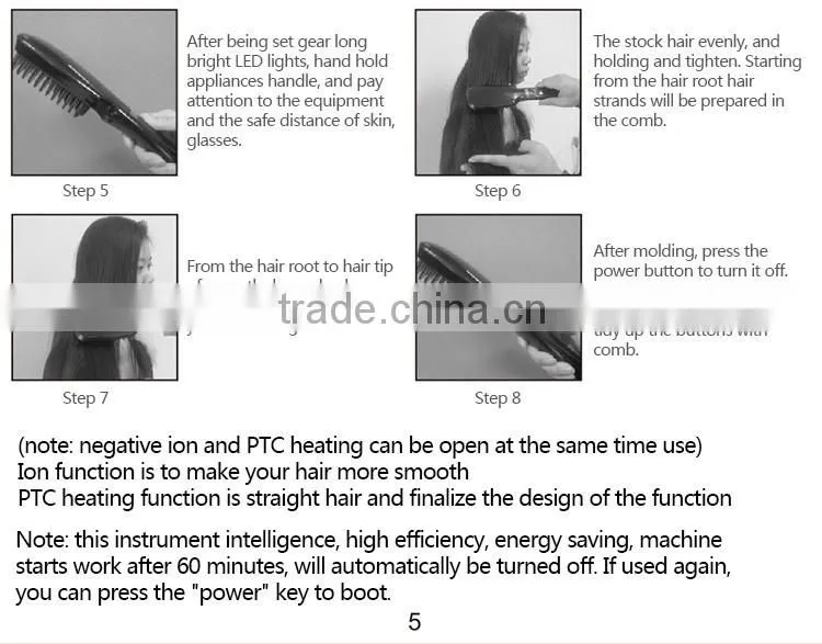 Easy comb magic hair curling brush