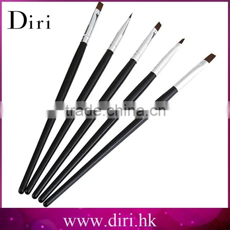 3 sizes/set Red Soft and Professional Nail Brush Kit Set
