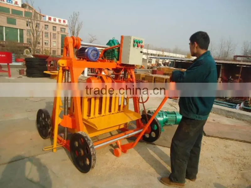 China product QM4-45 diesel movable cement solid brick laying equipment price list for sale in Tanzania block machine