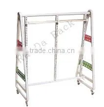 3 tie Clothing display stand/three tier glass assembly lines platform