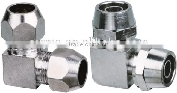 Nickel Plated Brass Compression Connectors Tees Elbows