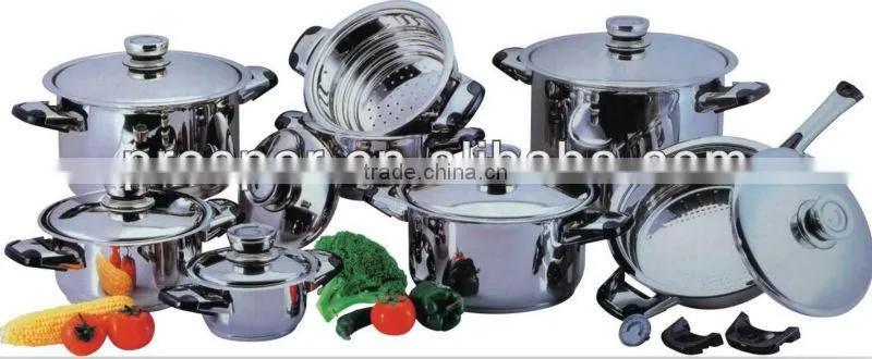 18pcs kitchen non-stick cookware sets