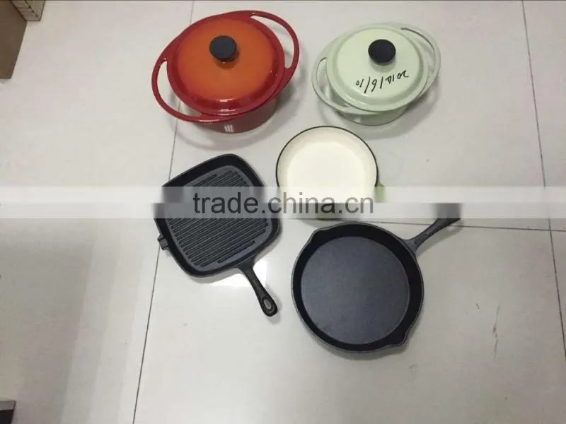iron cast five pots set