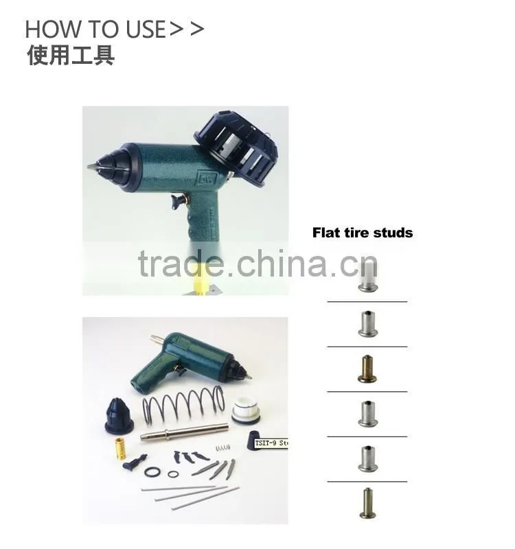 New Tungsten carbide screw tire studded gun for Drilling hand tools
