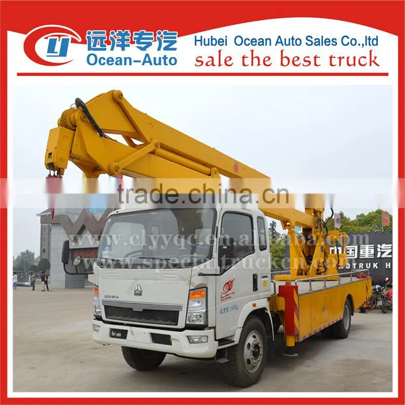 Sinotruk chassis Driving type 4x2 20 meters aerial platform vehicle