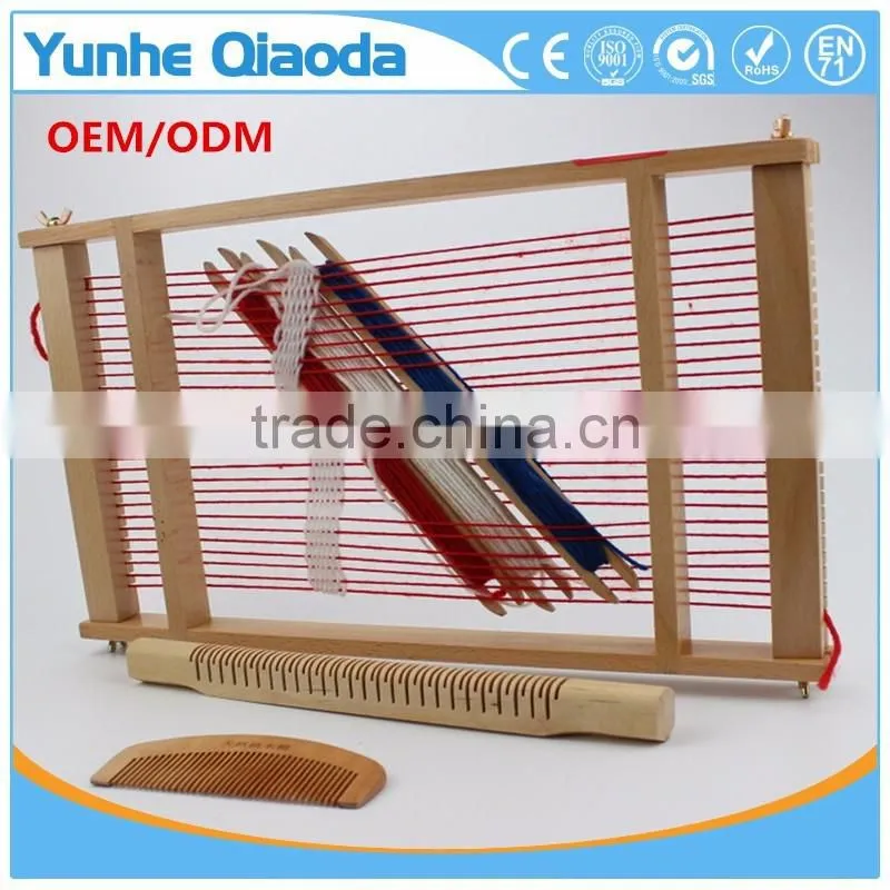 Kids educational Wooden traditional toy DIY weaving loom