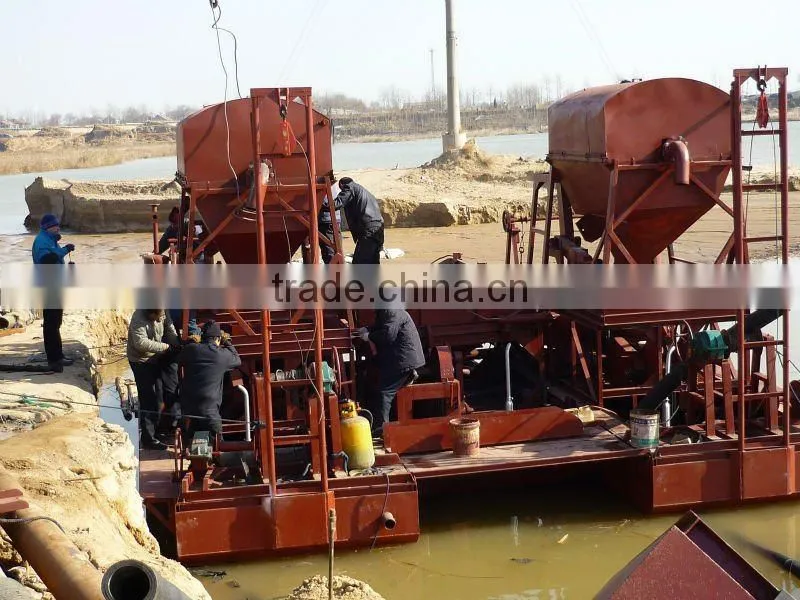 Gold mining boat