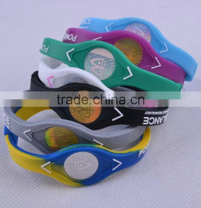 Hot sale!!! Most special promotion gift energy silicon bracelet charms fashion bracelets 2013