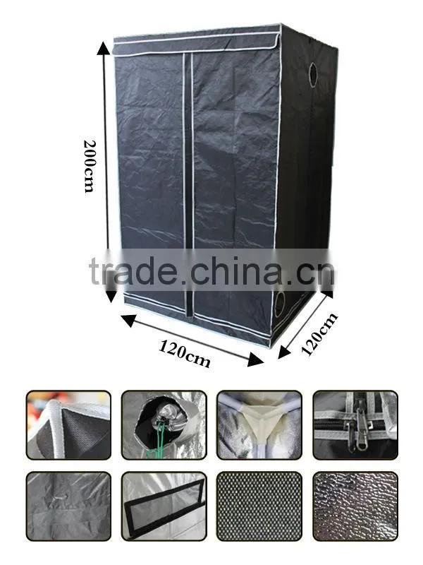 4'x4'x6.5' (120x120x200)Grow Tent Garden Portable Dark Room