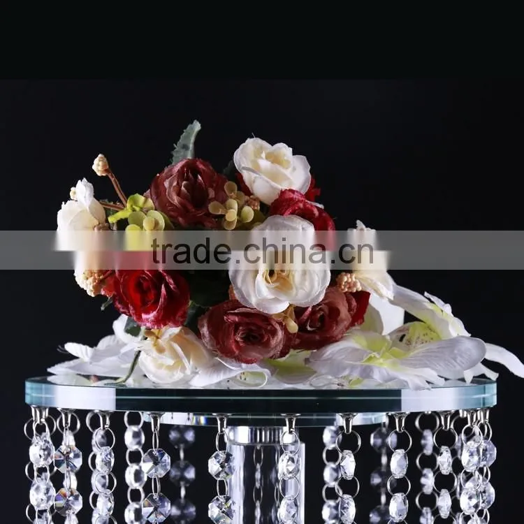Shining crystal tall wedding decoration flower stand