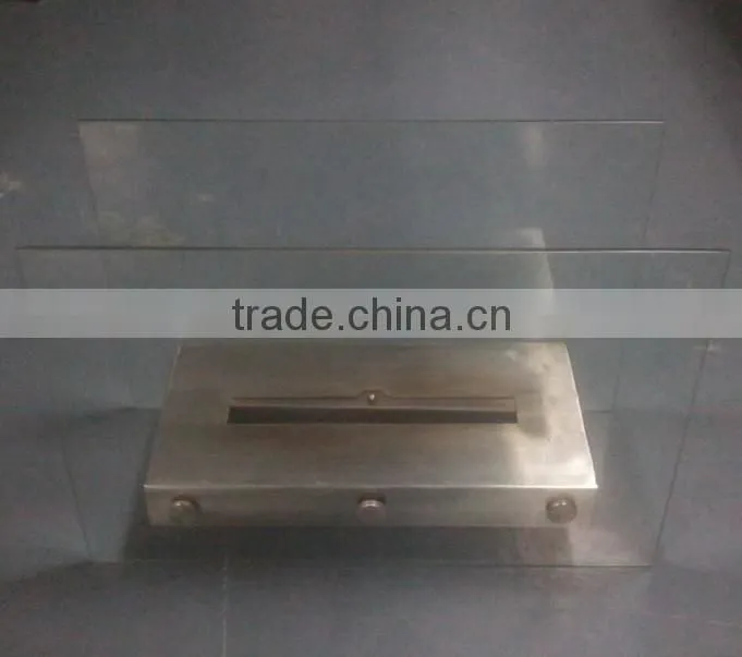 large size free standing bio ethanol iron fireplace with SST box burner