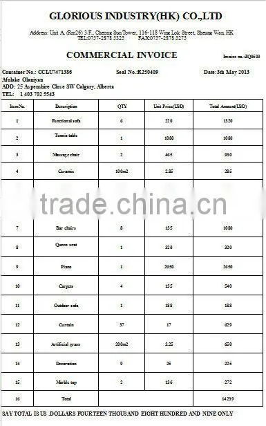 Furniture Sourcing Agent, Shunde Foshan Buying Agent and shipping