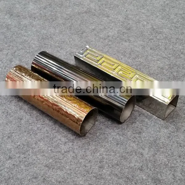 Welded 304 Embossed Stainless Steel Copper Coated Steel Tube
