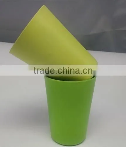 Bamboo fiber biodegradable coffee mugs with lids and sleeve