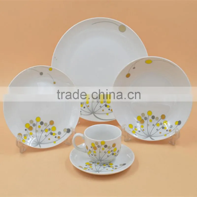 Hot sale ceramic porcelain dinner plate dish