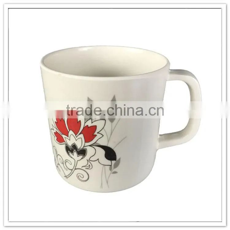 Bargain price hot selling 22oz white printed melamine reusable plastic hot drink cups, plastic cups drinking cups
