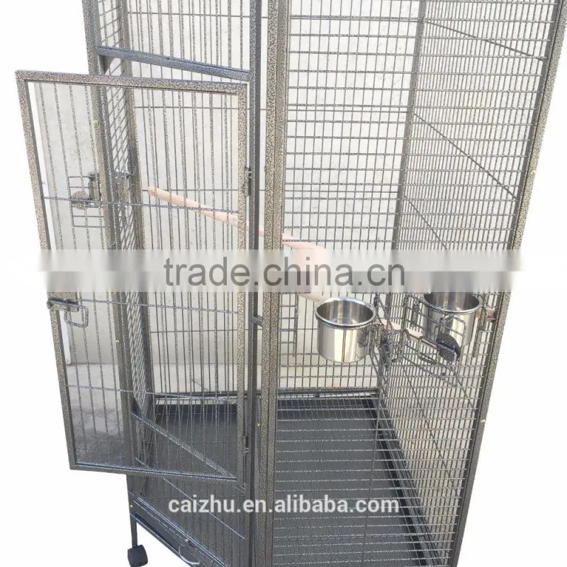 Large 162cm Corner Parrot Aviary Bird Cage With Wheels