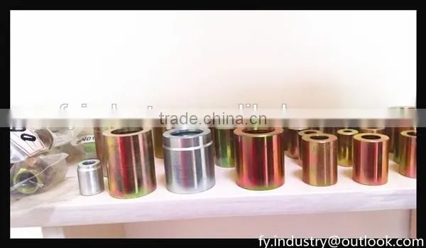 High pressure zinc plated hydraulic hose ferrule fittings FY 00400