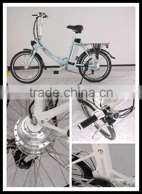 electric folding bike with 250W hub brushess motor