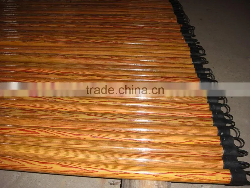 Wood Grain PVC coated wooden broom handle