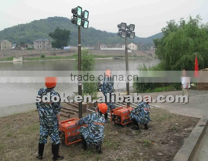Professional portable tower light with High-quality,OKHQ-ZM1000A mobile lighting tower
