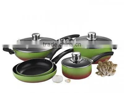 4pcs pressed aluminum nonstick sauce pot set