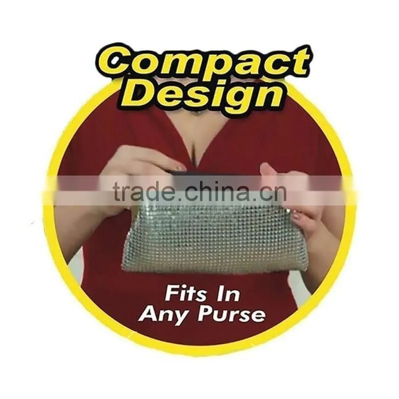 Lock Wallet Slim RFID Blocking PU Leather Zipper Card Holder