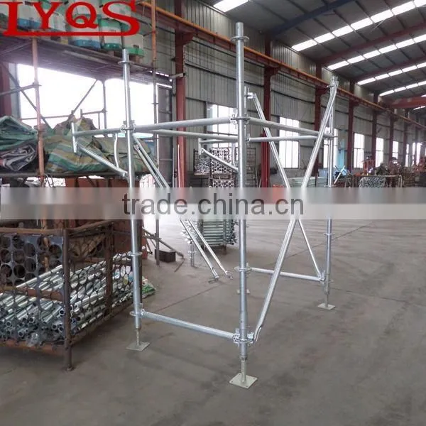 Factory price HDG ringlock scaffolding rosette system scaffolding