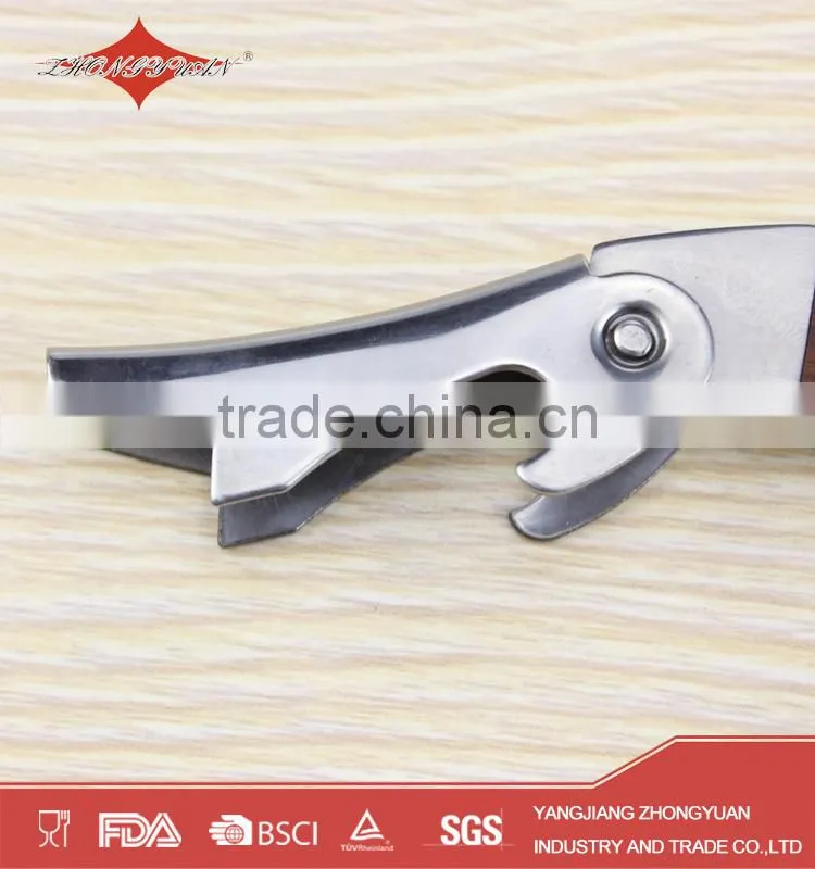 cheap fancy custom wood cork corkscrew wine opener