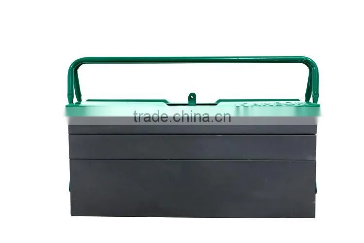 High Quality Empty Toolkit,Three Layers Metal Tool Box