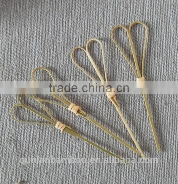 Factory direct sale bamboo skewer with twisted
