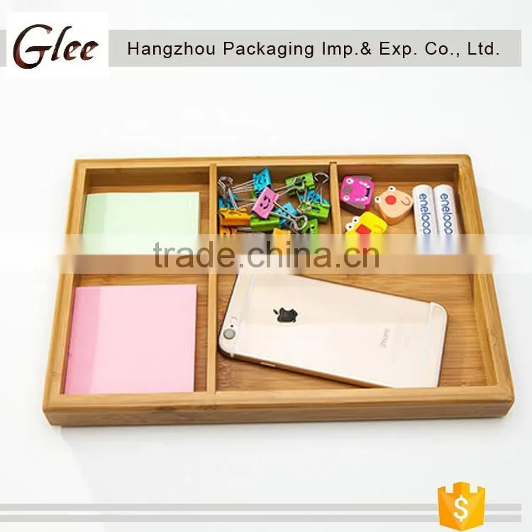 Clear ,multi-functional simple factory direct handmade custom bamboo box