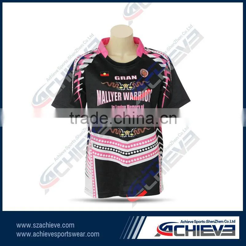 2015 Professional Custom rugby jersey sublimation rugby shirt hot sale rugby uniform wholesale