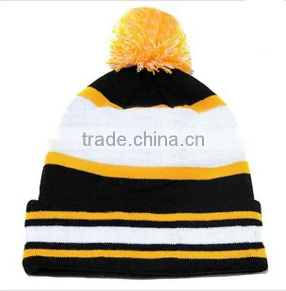 pattern custom free knitting knitted pom funny beanie hat