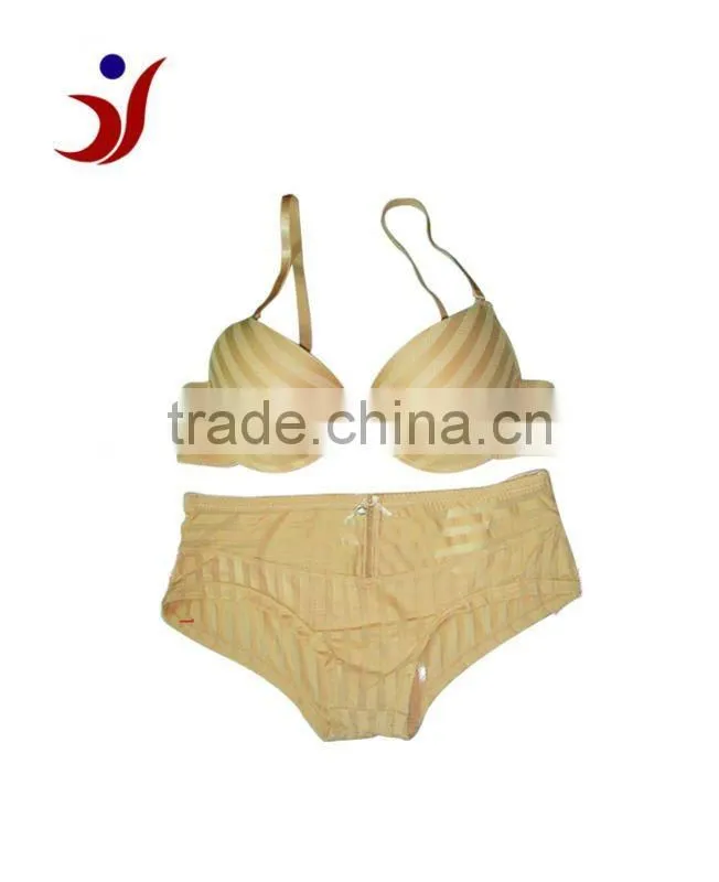 lady fashion nude bra bikini set